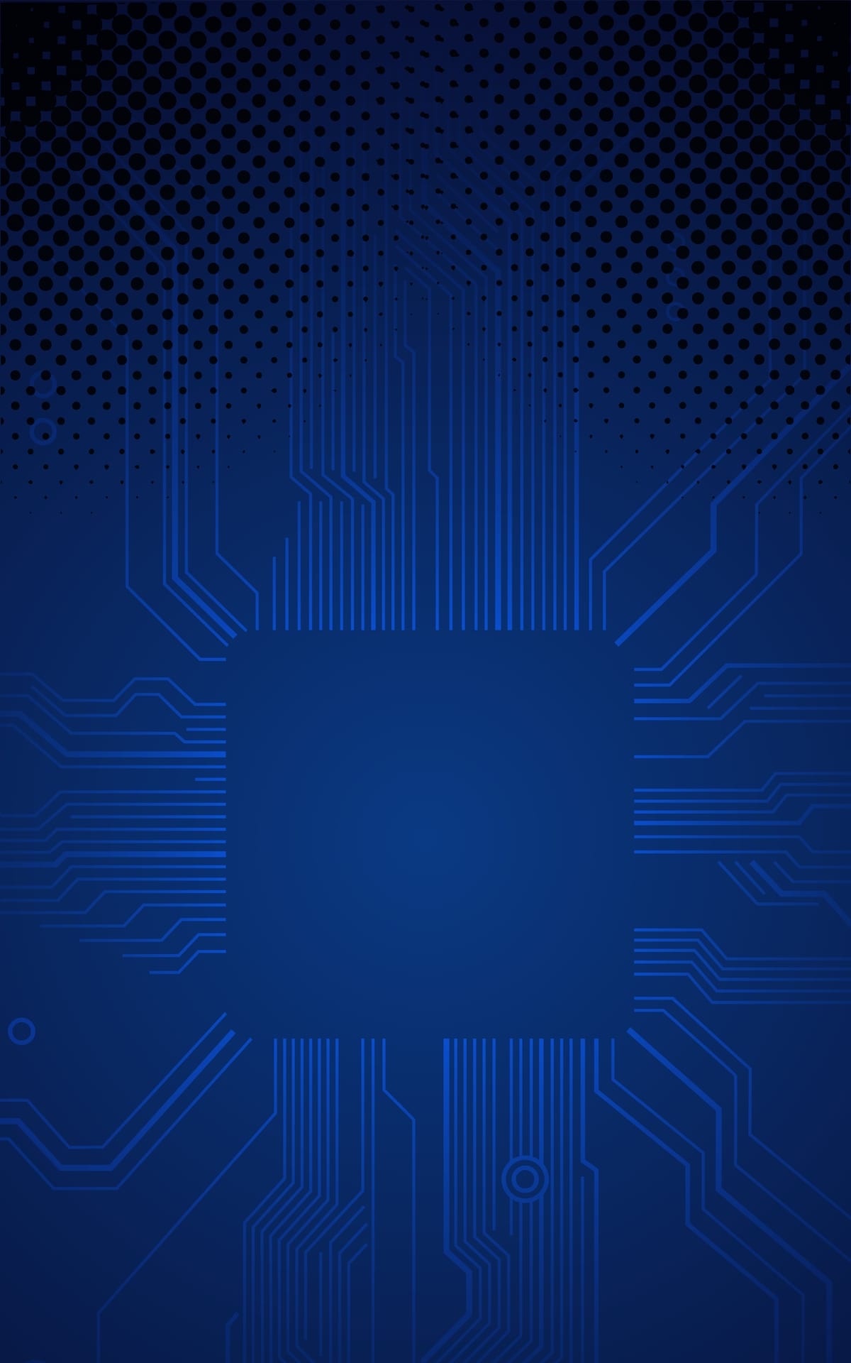 Blue hexagon technology background